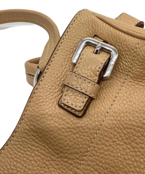 PRADA（プラダ）PRADA (プラダ) ヴィッテロダイノレザー トートバッグ / Vitello Dino Leather Tote Bag ブラウンの古着・服飾アイテム