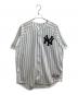 Majestic（マジェスティック）の古着「ベースボールシャツ / USA製 NEWYORK YANKEES」｜ホワイト