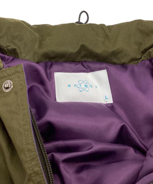 WHIMSY（ウィムジー）WHIMSY　　 (ウィムジー) SNOW MAN JACKET / 中綿ジャケット オリーブ サイズ:Lの古着・服飾アイテム