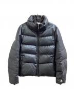 courregesクレージュ）の古着「ピッグスキンダウンジャケット / レザーダウンジャケット」｜グレー