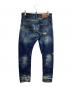 DSQUARED2 (ディースクエアード) ダメージ加工デニムパンツ / 71 LA388 / ここのえ期 ブルー サイズ:44：6000円