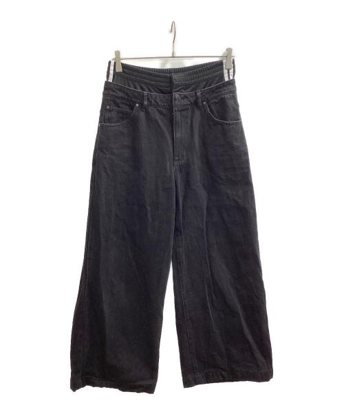 adidas（アディダス）adidas (アディダス) KSENIA SCHNAIDER (クセニア シュナイダー) ボクサーショートジーンズ / IJ8348 ブラック サイズ:W29の古着・服飾アイテム