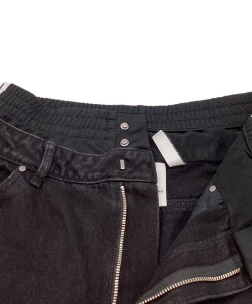 adidas（アディダス）adidas (アディダス) KSENIA SCHNAIDER (クセニア シュナイダー) ボクサーショートジーンズ / IJ8348 ブラック サイズ:W29の古着・服飾アイテム