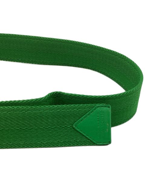 BOTTEGA VENETA（ボッテガベネタ）BOTTEGA VENETA (ボッテガベネタ) Vスナップバックルナイロンベルト グリーンの古着・服飾アイテム