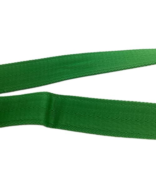 BOTTEGA VENETA（ボッテガベネタ）BOTTEGA VENETA (ボッテガベネタ) Vスナップバックルナイロンベルト グリーンの古着・服飾アイテム