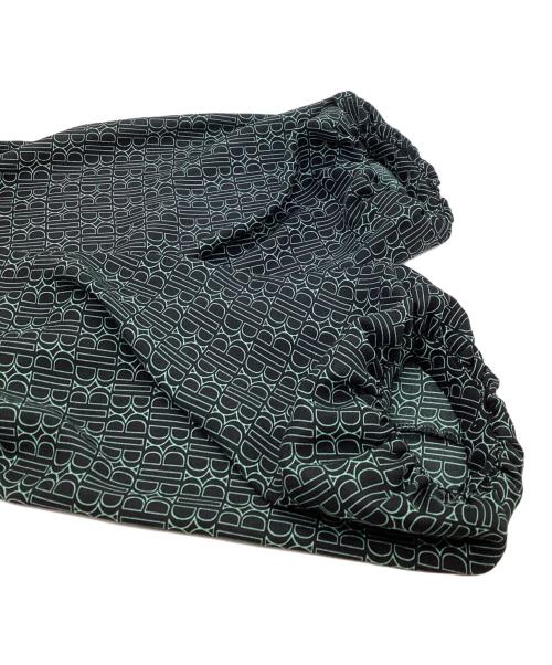 BALLSEY（ボールジィ）BALLSEY (ボールジィ) モノグラムプリント フリルネックブラウス　11-01-34-01035 グリーン サイズ:36の古着・服飾アイテム