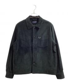 FRED PERRY（フレッドペリー）の古着「CORDUROY OVERSHIRT / コーデュロイオーバーシャツ」｜グリーン