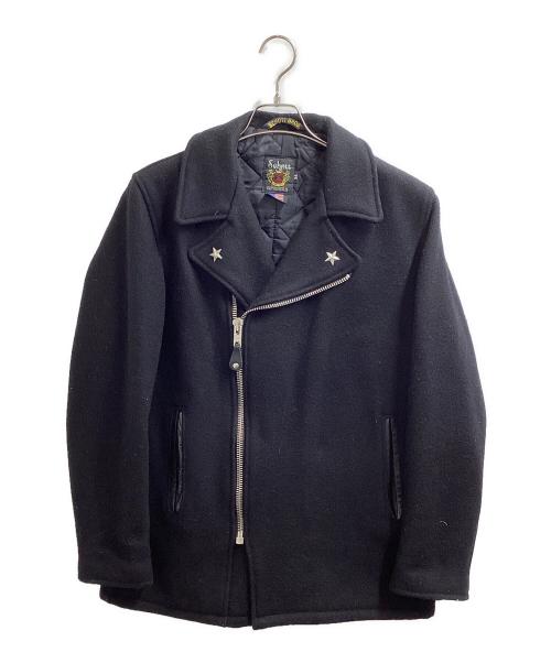 Schott（ショット）Schott (ショット) 32oz ONE STAR WOOL ZIP PEA COA　7068 ブラック サイズ:34の古着・服飾アイテム