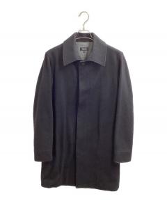 中古・古着通販】PRADA (プラダ) ステンカラーコート ネイビー サイズ