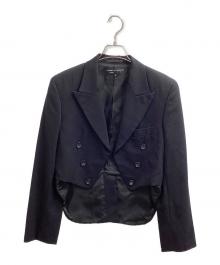 COMME des GARCONS NOIR（コムデギャルソン ノワール）の古着「ウールクロップドジャケット / AD1989 / AJ-25012M 」｜ブラック