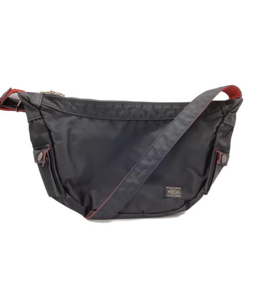 PORTER（ポーター）PORTER (ポーター) ILS (イル) ショルダーバッグ / LYD383-06693 ブラック×レッド サイズ:-の古着・服飾アイテム