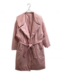THIRD MAGAZINE×mikomori（サードマガジン×ミコモリ）の古着「BATTING VOLUME COAT / バッティング ボリュームコート / A0823FC 218  / Made in JAPAN / 日本製」｜ピンク