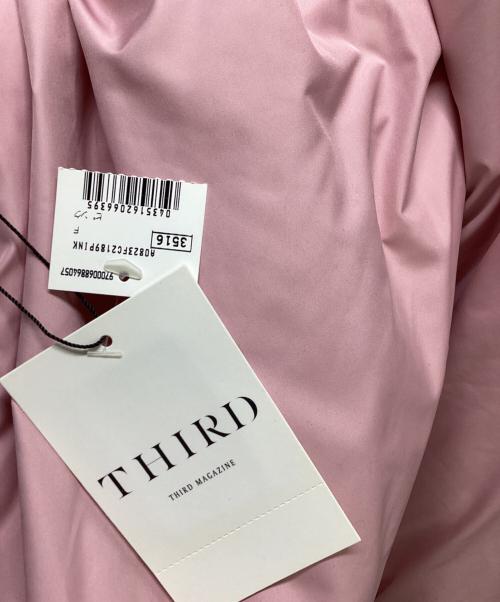 THIRD MAGAZINE（サードマガジン）THIRD MAGAZINE mikomori (ミコモリ) BATTING VOLUME COAT / バッティング ボリュームコート / A0823FC 218  / Made in JAPAN / 日本製 ピンク サイズ:9 未使用品の古着・服飾アイテム
