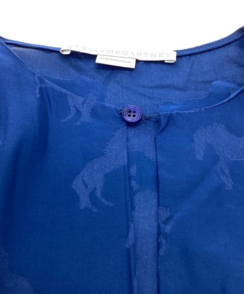 STELLA McCARTNEY（ステラマッカートニー）STELLA McCARTNEY (ステラマッカートニー) 馬柄ブラウス　/　590420 ブルー サイズ:38の古着・服飾アイテム