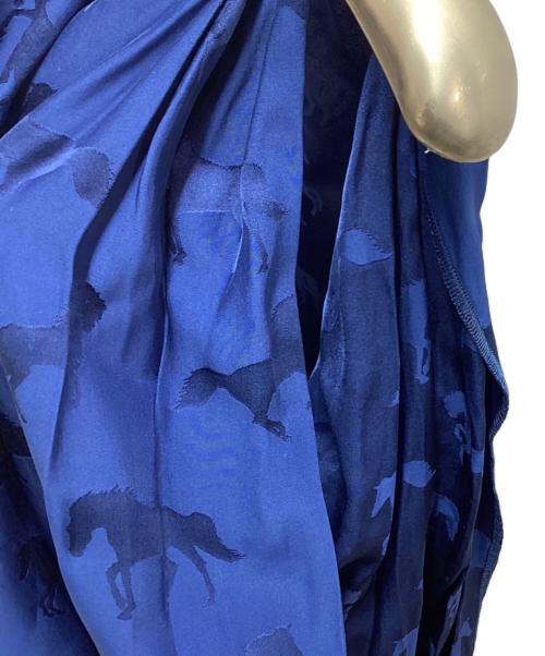 STELLA McCARTNEY（ステラマッカートニー）STELLA McCARTNEY (ステラマッカートニー) 馬柄ブラウス　/　590420 ブルー サイズ:38の古着・服飾アイテム