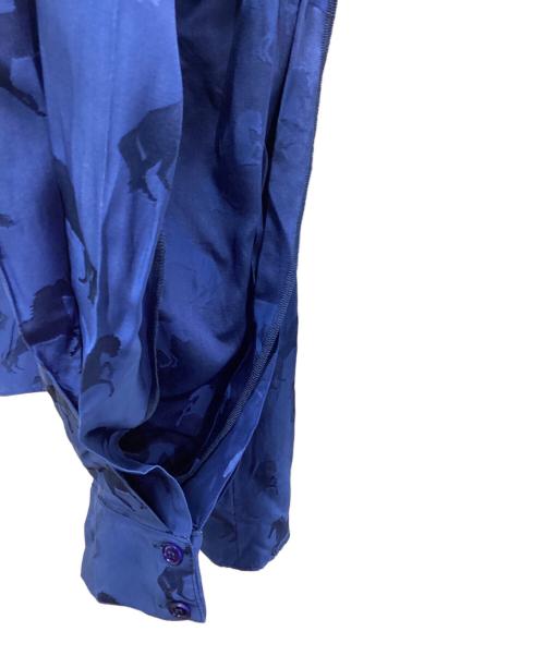 STELLA McCARTNEY（ステラマッカートニー）STELLA McCARTNEY (ステラマッカートニー) 馬柄ブラウス　/　590420 ブルー サイズ:38の古着・服飾アイテム