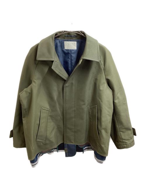 KOLOR（カラー）KOLOR (カラー) レイヤードデザインショートコート / Layered design short coat オリーブ サイズ:2の古着・服飾アイテム