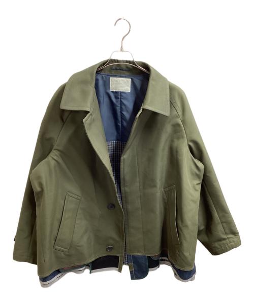 KOLOR（カラー）KOLOR (カラー) レイヤードデザインショートコート / Layered design short coat オリーブ サイズ:2の古着・服飾アイテム