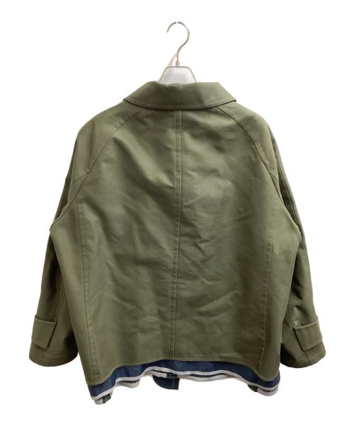 KOLOR（カラー）KOLOR (カラー) レイヤードデザインショートコート / Layered design short coat オリーブ サイズ:2の古着・服飾アイテム