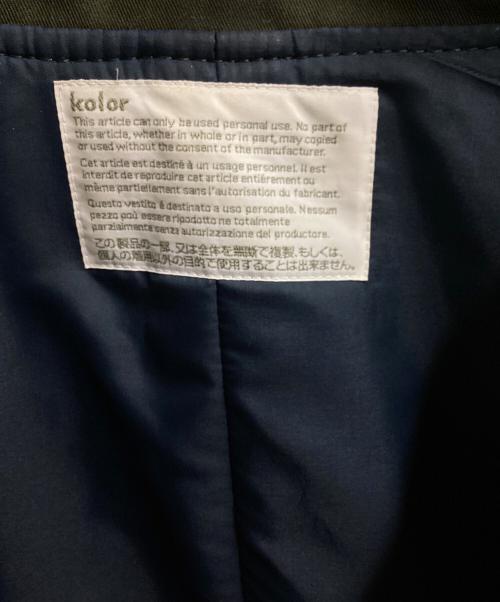 KOLOR（カラー）KOLOR (カラー) レイヤードデザインショートコート / Layered design short coat オリーブ サイズ:2の古着・服飾アイテム