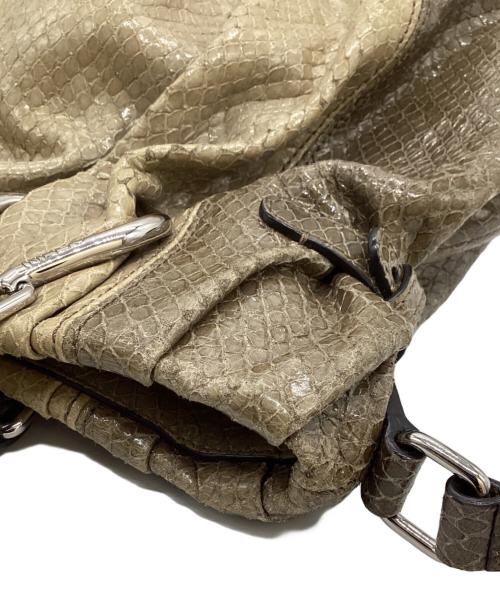 CELINE（セリーヌ）CELINE (セリーヌ) パイソン型押し2WAYバッグ / WD-SA-0059 / ピロースモール ベージュ サイズ:-の古着・服飾アイテム