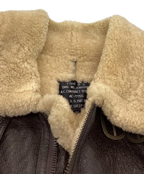 A.C.CONTRACT（エーシーコントラクト）A.C.CONTRACT (エーシーコントラクト) B-3ムートンジャケット / 33H5595 ブラウン サイズ:40の古着・服飾アイテム