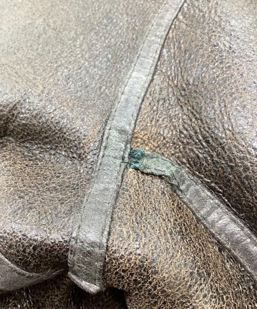 A.C.CONTRACT（エーシーコントラクト）A.C.CONTRACT (エーシーコントラクト) B-3ムートンジャケット / 33H5595 ブラウン サイズ:40の古着・服飾アイテム