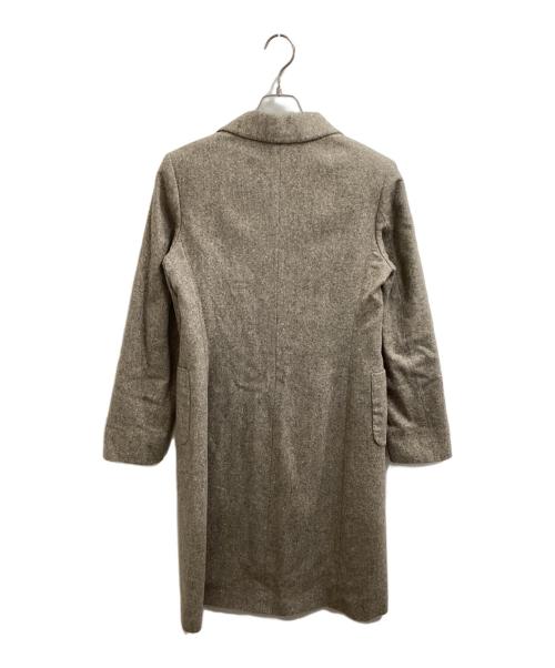 JIL SANDER（ジルサンダー）JIL SANDER (ジルサンダー) アルパカ混チェスターコート　109810 WFF130040 22 ベージュ サイズ:36の古着・服飾アイテム