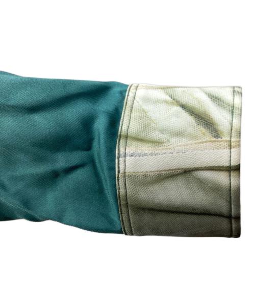 Acne studios（アクネ ストゥディオス）ACNE STUDIOS (アクネ ストゥディオス) 総柄シャツ / ARONA PR BAMBOO UW13 グリーン サイズ:34の古着・服飾アイテム