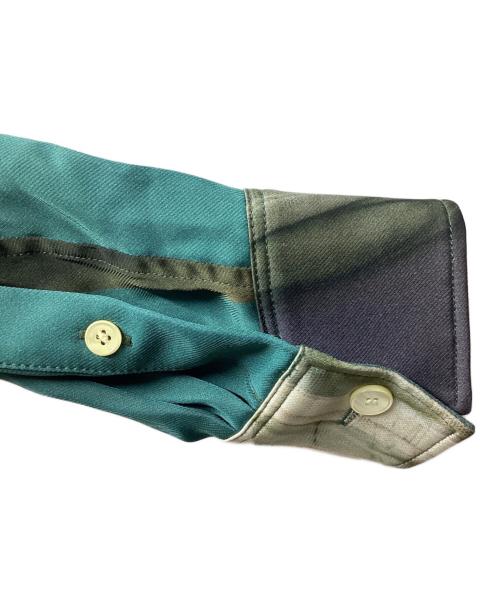 Acne studios（アクネ ストゥディオス）ACNE STUDIOS (アクネ ストゥディオス) 総柄シャツ / ARONA PR BAMBOO UW13 グリーン サイズ:34の古着・服飾アイテム