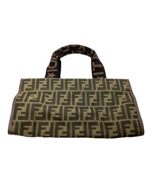 FENDI（フェンディ）FENDI (フェンディ) ズッカ柄パッカブルトートバッグ  / 折りたたみ可能 イタリア製 ブラウンの古着・服飾アイテム