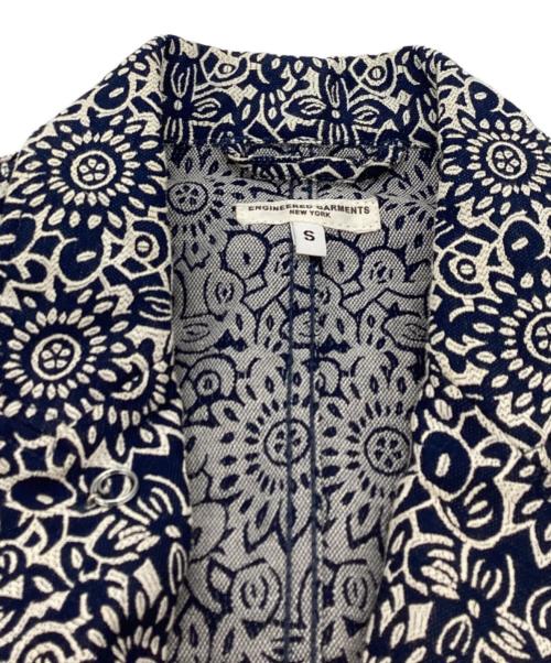 Engineered Garments（エンジニアド ガーメンツ）Engineered Garments (エンジニアドガーメンツ) Bedford Jacket - PC Floral Jacquard ネイビー サイズ:Sの古着・服飾アイテム