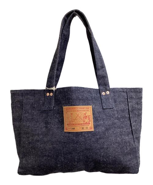 SAMURAI JEANS（サムライジーンズ）SAMURAI JEANS (サムライジーンズ) 15oz男気セルビッチデニム トートバッグ / SJRPB25 インディゴ 未使用品の古着・服飾アイテム