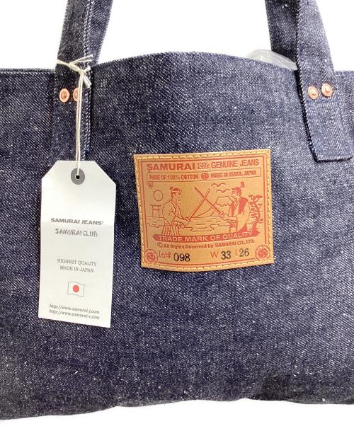 SAMURAI JEANS（サムライジーンズ）SAMURAI JEANS (サムライジーンズ) 15oz男気セルビッチデニム トートバッグ / SJRPB25 インディゴ 未使用品の古着・服飾アイテム
