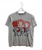 BLACK COMME des GARCONSブラックコムデギャルソン）の古着「グラフィック Tシャツ / 1Q-T004 / AD2015」｜グレー