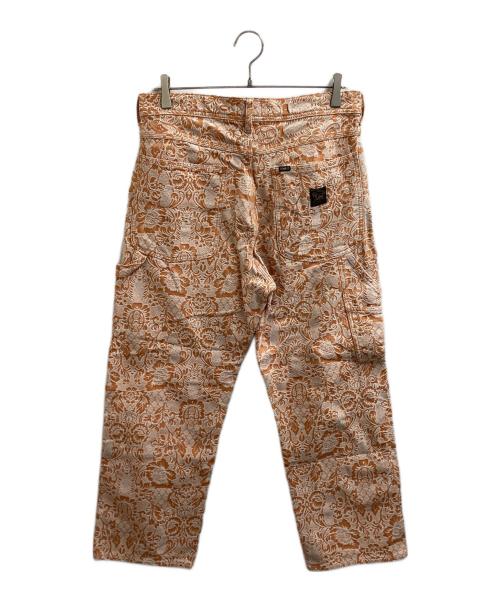LEE（リー）LEE (リー) ARIES (アリーズ) DENIM FLORAL CARPENTER JEAN / デニムフローラルカーペンタージーンズ オレンジ サイズ:W30の古着・服飾アイテム