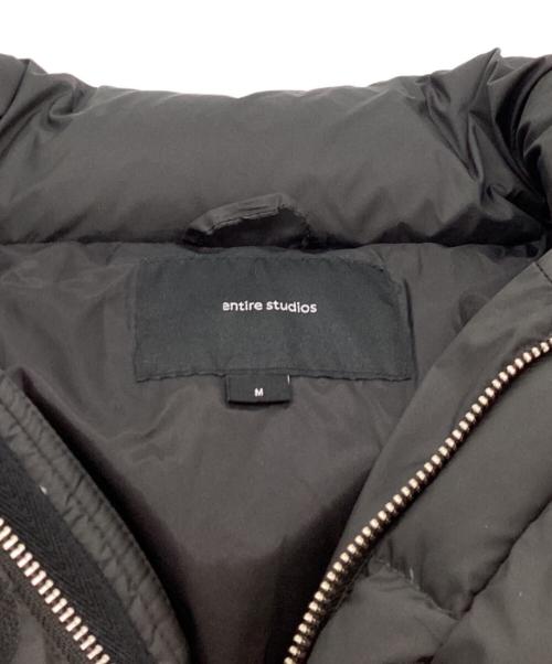 entire studios（エンタイアスタジオ）ENTIRE STUDIOS (エンタイアスタジオ) MML PUFFER DOWN JACKET / MML パファーダウンジャケット / ES2401 ブラック サイズ:Mの古着・服飾アイテム