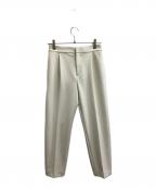 UNITED ARROWSユナイテッドアローズ）の古着「SPONGYタックテーパードパンツ」｜アイボリー