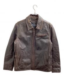 Eddie Bauer（エディーバウアー）の古着「レザージャケット / 5362 / TALONジップ」｜ブラウン