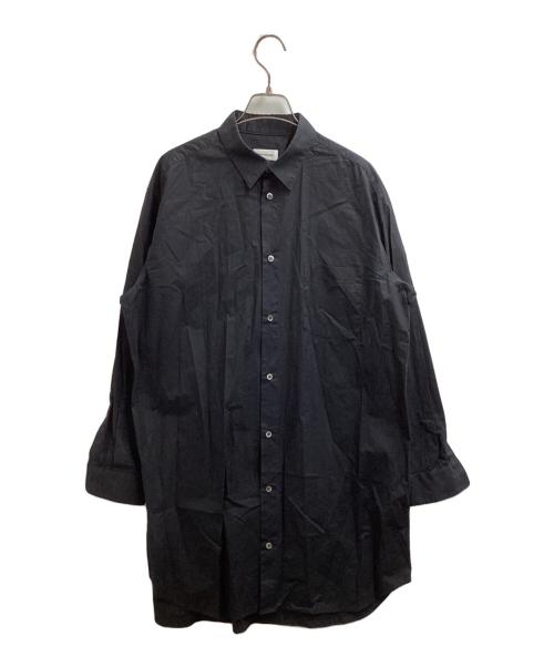 Chika Kisada（チカ キサダ）Chika Kisada (チカ キサダ) チュール使い シャツ ロング丈 CB-21101 ブラック サイズ:2の古着・服飾アイテム
