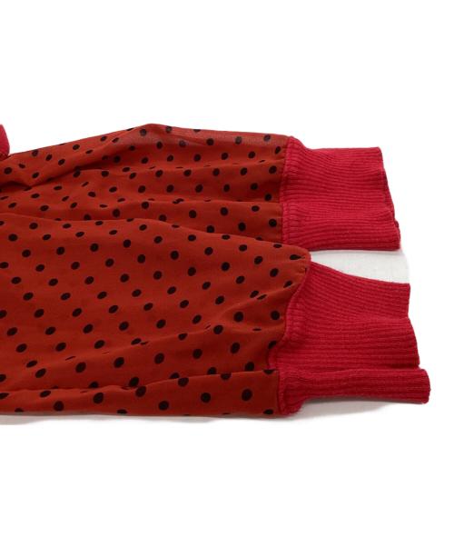 SueUNDERCOVER（スーアンダーカバー）SueUNDERCOVER (スーアンダーカバー) 切替ジップシャツ / SUY1403 レッド サイズ:2の古着・服飾アイテム