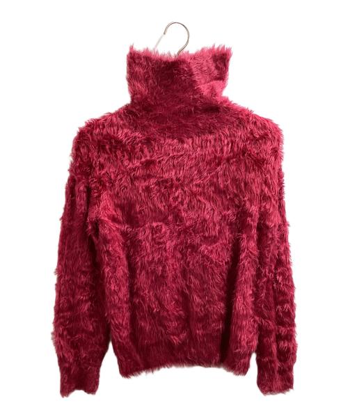 JOHN LAWRENCE SULLIVAN（ジョン ローレンス サリバン）JOHN LAWRENCE SULLIVAN Fake Fur Turtle Knit Pink / フェイクファー タートルネックニット ピンク / 4D010-0117-44 / Made in JAPAN / 日本製 サイズ:Xの古着・服飾アイテム