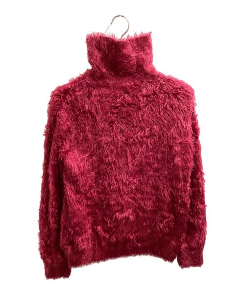 JOHN LAWRENCE SULLIVAN（ジョン ローレンス サリバン）JOHN LAWRENCE SULLIVAN Fake Fur Turtle Knit Pink / フェイクファー タートルネックニット ピンク / 4D010-0117-44 / Made in JAPAN / 日本製 サイズ:Xの古着・服飾アイテム