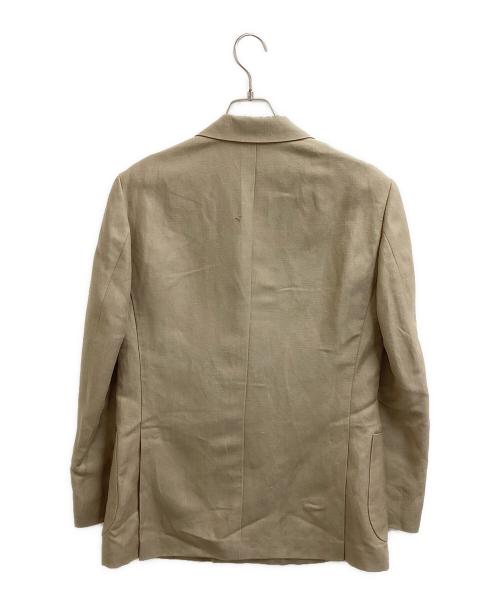 TOMORROW LAND PILGRIM（トゥモローランド ピルグリム）TOMORROW LAND PILGRIM (トゥモローランド ピルグリム) リネンウール ダブルブレステッド4Bテーラードジャケット / 61-07-21-07008 / DORMEUIL ブラウン サイズ:44の古着・服飾アイテム