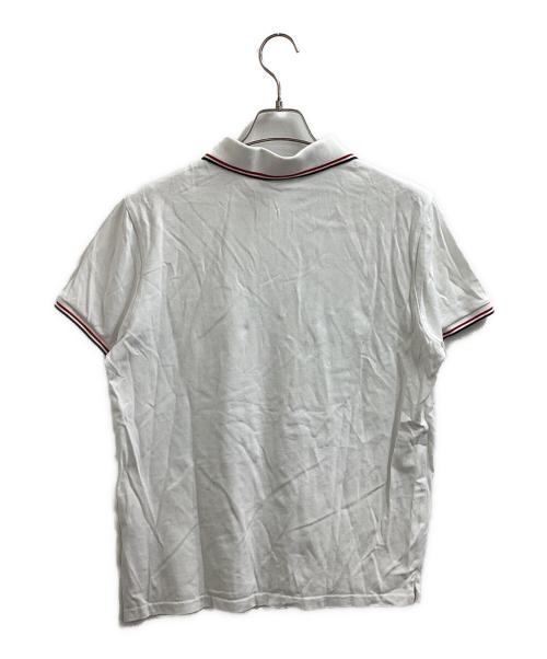 MONCLER（モンクレール）MONCLER (モンクレール) ロゴパッチポロシャツ　/　F20918A70300 ホワイト サイズ:ＸＬの古着・服飾アイテム