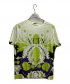 VALENTINOヴァレンティノ）の古着「VLTN Logo Printed Tee　/　VV3MG09P7B6」｜グリーン