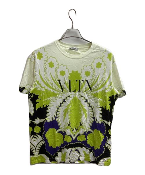 VALENTINO（ヴァレンティノ）VALENTINO (ヴァレンティノ) VLTN Logo Printed Tee　/　VV3MG09P7B6 グリーン サイズ:Lの古着・服飾アイテム