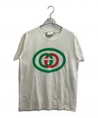GUCCIグッチ）の古着「インターロッキングG オーバーサイズ Tシャツ」｜ホワイト