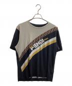 FENDI×FILAフェンディ×フィラ）の古着「ロゴカットソー　/　18AW」｜ネイビー