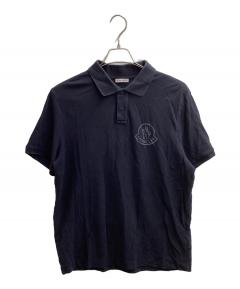 中古・古着通販】MONCLER (モンクレール) ポロシャツ ネイビー サイズ